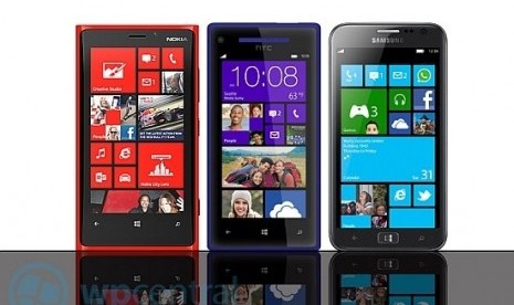 Lumia 920,HTC WP 8X, Samsung ATIV S