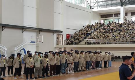 Mahasiswa KKN UGM Periode 4 Tahun 2022 saat acara pelepasan.