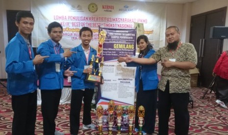 Mahasiswa UBSI Purwokerto meraih prestasi pada lomba  Penulisan Karya Masyarakat (PKM) 2018.