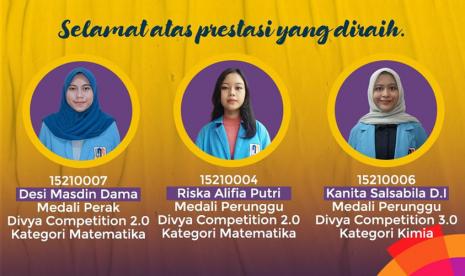 Mahasiswa UNM meraih tiga medali pada kejuaraan Divya Competition 3.0.