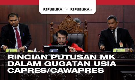 Mahkamah Konstitusi (MK) mengabulkan uji materiil Pasal 169 huruf q UU Pemilu mengenai batas usia minimal capres dan cawapres pada Senin (16/10/2023).