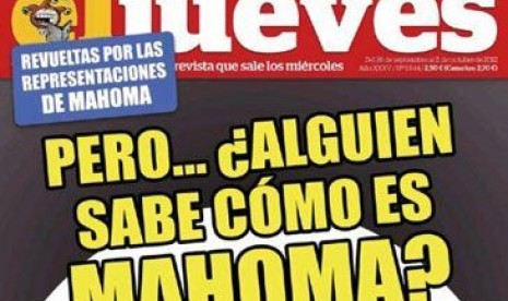 Majalah Spanyol  El Jueves yang menerbitkan kartun Rasulullah