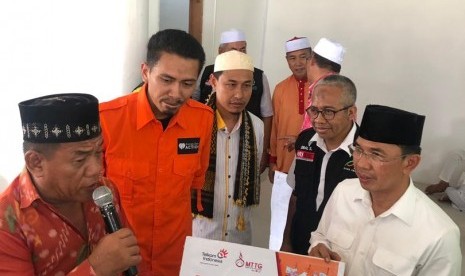 Majelis Ta’limTelkom Group (MTTG) bersama Rumah Zakat melaunching Sekolah Darurat dan Hunian Sementara di Sigi.