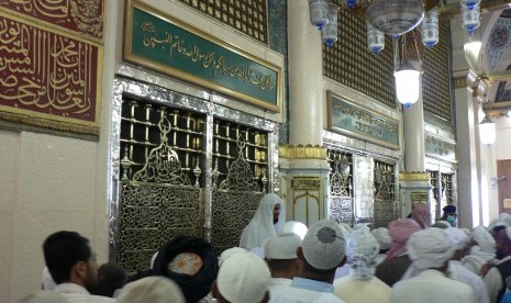 Maka Rasulullah SAW di Masjid Nabawi, Madinah, Arab Saudi.