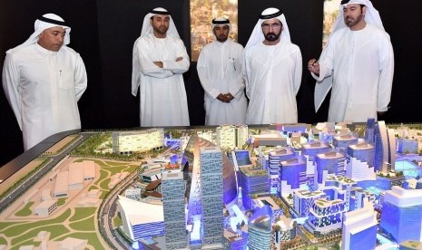 Maket kota ber-AC yang disiapkan Uni Emirat Arab