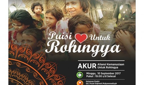 Malam ini, Republika menggelar acara Puisi Cinta untuk Rohingya.