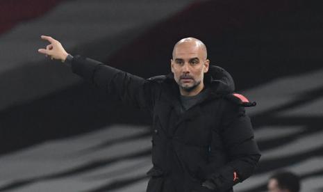 Pelatih Manchester City, Pep Guardiola.