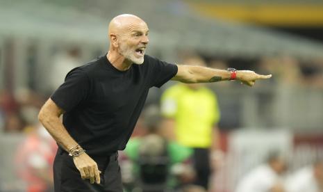 Pelatih AC Milan, Stefano Pioli.