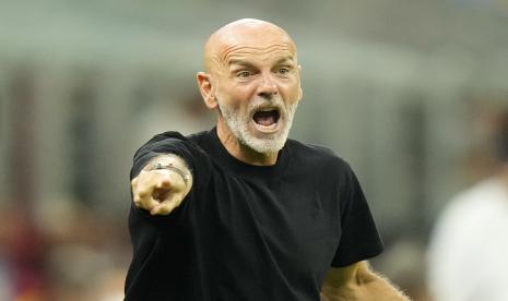 Pelatih AC Milan, Stefano Pioli.