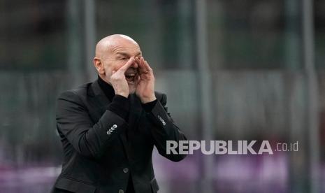 Pelatih AC Milan, Stefano Pioli.