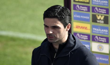 Pelatih Arsenal Mikel Arteta.