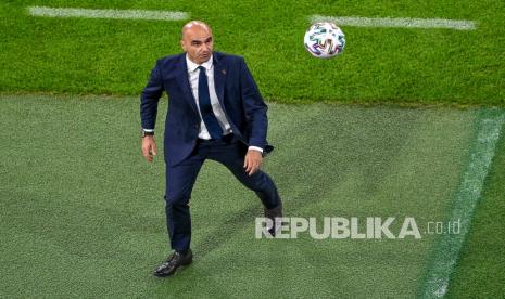 Pelatih timnas Belgia Roberto Martinez.