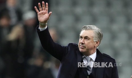 Pelatih Everton Carlo Ancelotti.