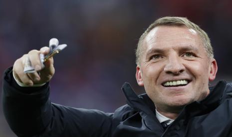 Pelatih Leicester City, Brendan Rodgers.