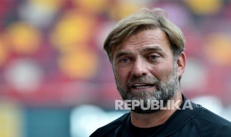  Manajer Liverpool Jurgen Klopp berbicara kepada media sebelum pertandingan sepak bola Liga Inggris antara Brentford dan Liverpool di Brentford Community Stadium di London, Sabtu (25/9) malam WIB.