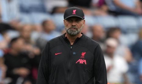  Ekspresi kecewa manajer Liverpool Jurgen Klopp.