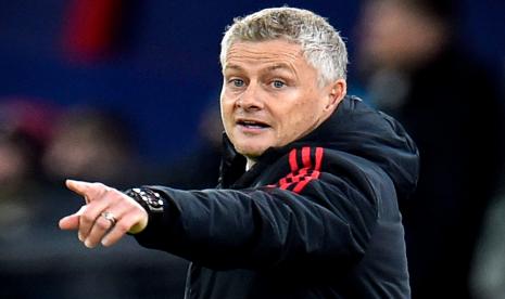 Pelatih Manchester United, Ole Gunnar Solskjaer.