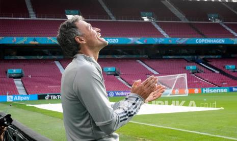 Pelatih timnas Spanyol Luis Enrique.