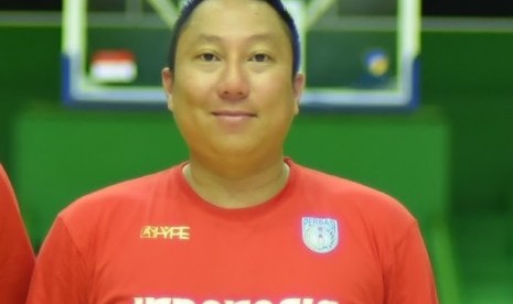 Manajer timnas basket putra Indonesia Maulana Fareza Tamrella.