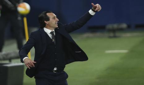 Pelatih Villarreal Unai Emery.