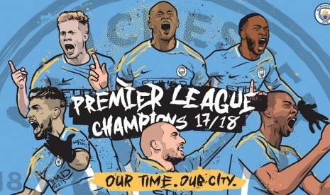 Manchester City juara Liga Primer Inggris musim 2017/2018