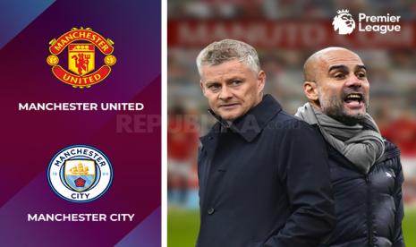 Manchester United vs Manchester City, duel taktik pelatih Ole Gunnar Solskjaer (kiri) dan Pep Guardiola..