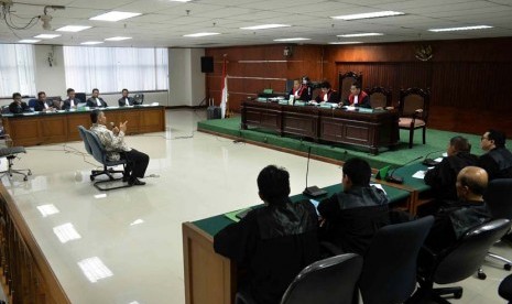 Mantan Kepala Divisi Konstruksi I PT Adhi Karya, Teuku Bagus Mokhamad Noor menjalani sidang lanjutan kasus suap terkait proyek Pusat Pendidikan Pelatihan dan Sekolah Olah Raga Nasional (P3SON) di Hambalang di pengadilan Tipikor, Jakarta, Selasa (10\6).