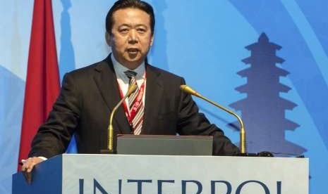 Mantan kepala Interpol Meng Hongwei