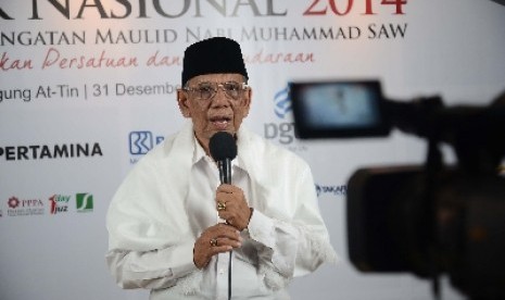 Mantan ketua umum Pengurus Besar Nahdlatul Ulama (PBNU) KH Hasyim Muzadi.