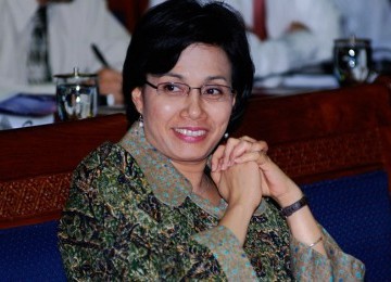 Mantan menkeu Sri Mulyani yang disebut-sebut calon pengganti Dominic Strauss-Kahn sebagai direktur eksekutif IMF