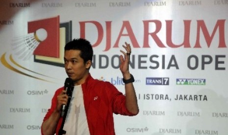 Mantan pebulu tangkis tunggal putra Indonesia, Taufik Hidayat.