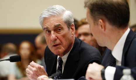 Mantan penasihat khusus Robert Mueller pada Rabu (24/7) dalam kesaksiannya di kongres Amerika Serikat (AS).