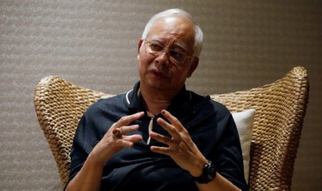 Mantan perdana menteri Malaysia Najib Razak. 