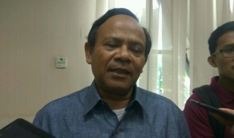 Mantan Rektor UIN Jakarta, Profesor Komarudin Hidayat di Kantor Kemenag, Rabu (20/3). 