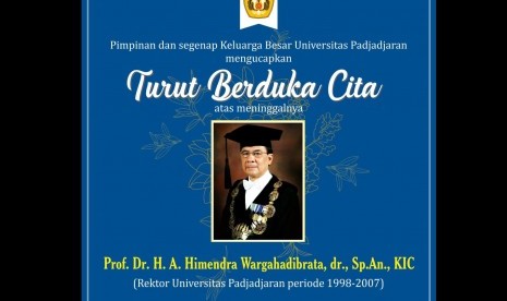 Mantan rektor Unpad dan eks pemain Persib Himendra Wargahadibrata.