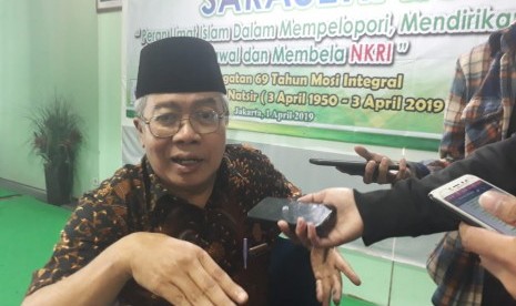 Mantan Sekretaris Mohammad Natsir (Pendiri Masyumi), Lukman Hakiem di Kantor MUI Pusat, Senin (1/3). 