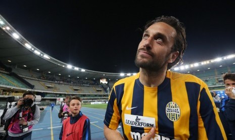 Mantan striker Hellas Verona, Luca Toni.