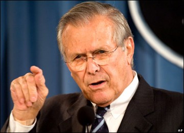 Mantan Menteri Pertahanan AS, Donald Rumsfeld