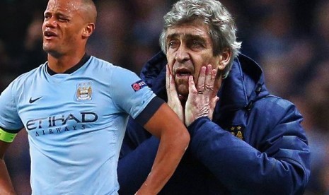 Manuel Pellegrini dan Vincent Kompany