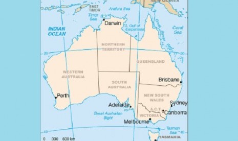 Map of Australia  