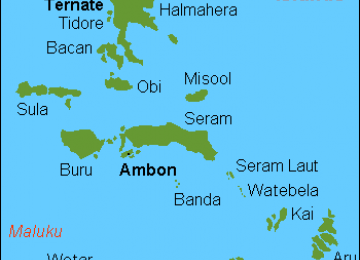 Map of Ternate (ilustration).