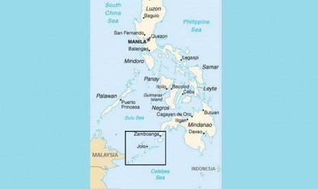 Map of the Philippines and South Philippine  