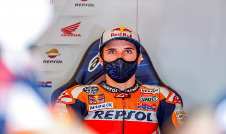 Pembalap MotoGP dari tim Repsol Honda, Marc Marquez.