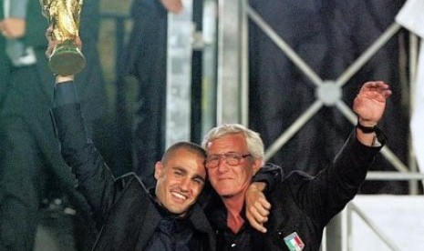 Marcello Lippi dan Fabio Cannavaro.