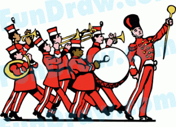 marching band (ilustrasi)