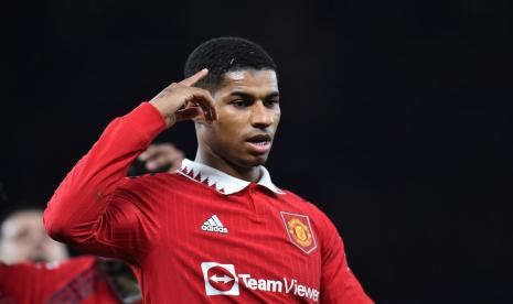 Marcus Rashford, penyerang Manchester United (MU)