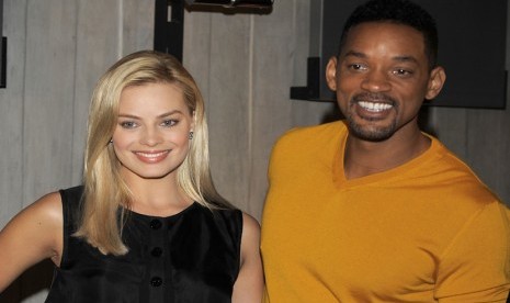 Margot Robbie dan Will Smith pemeran film Fouc