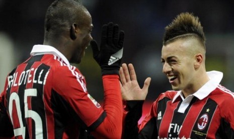 Mario Balotelli dan Stephan el Shaarawy.