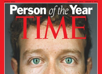 Mark Zuckerberg menjadi sampul majalah Time 2010