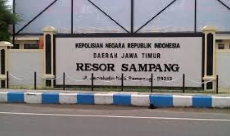 Markas Polres Sampang, Madura.